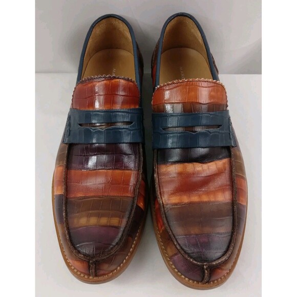 Marc Nolan Callum Badlands Loafers Leather Dress Shoes Slip On Mens Size 11 main image 12